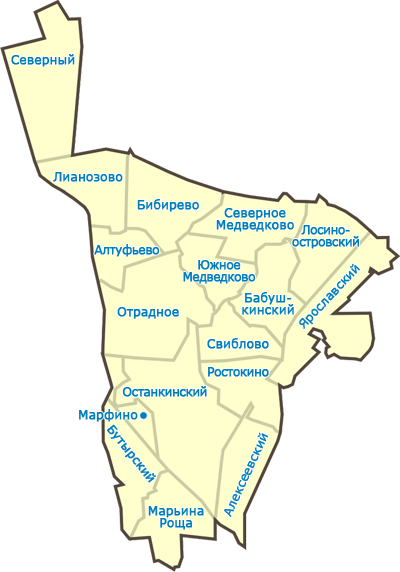 Карта СВАО